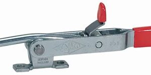 De-Sta-Co Pull-Action Latch Clamp, Flange base, hooked pull bar, G=.56, w/375 lbs. cap., Steel (1 Each)