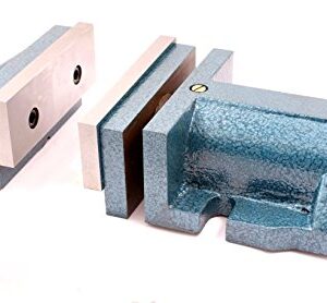 HHIP 3900-1728 2 Piece Quick Clamp Mill Vise, 8" Width x 4" Depth Jaw.5" Clamp (Pack of 1)