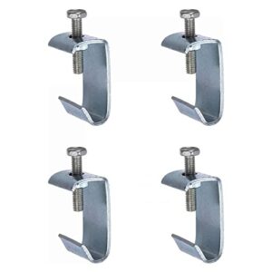 mxcell 304 stainless steel m10 g clamp, flange clamps duct flange clip for rectangular tube connection, 4pcs