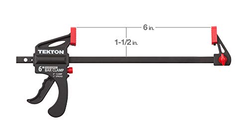 TEKTON 6 Inch Ratchet Bar Clamp / 9 Inch Spreader | 39180