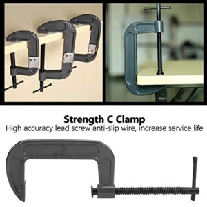 Woodworking G Clamp,2Pcs G‑Type C‑Type Malleable Steel Fixed Industrial Strength Hardware Tool