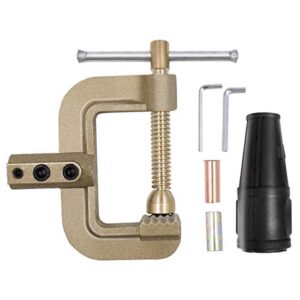 HZXVOGEN Welding Ground Clamp 400A G Styles Earth Clamp for Tig Mig Stick Welder Machines - Solid Brass 0.75kg