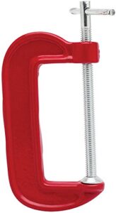 easy tools c clamp g clamp, 3 inches length, red powder coated