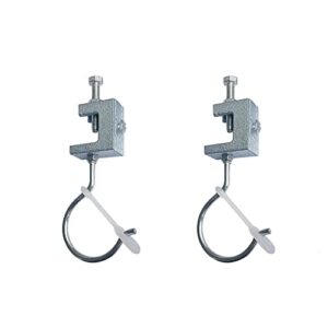 xxhailan stainless steel c clamp hooks heavy duty j hooks beam clamps tiger clamp g-clamp woodworking welding clamp hooks 2 packs