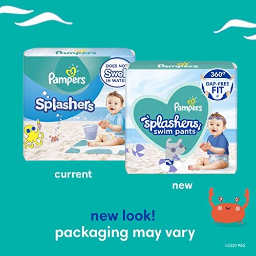 Pampers Splashers Swim Diapers Size M 18 Count