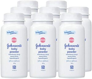 johnson’s baby powder, 50 gram / 1.7 ounce (pack of 8) international version