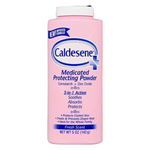 Caldesene Medicated Protecting Powder with Zinc Oxide & Cornstarch-Talc Free, 5 oz | Pack of 3