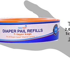 ChoiceRefill Compatible with Diaper Genie Pails, 4-Pack, 1080 count