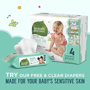 Seventh Generation Baby Wipes Sensitive Protection with Snap Seal Diaper Wipes 768 Count