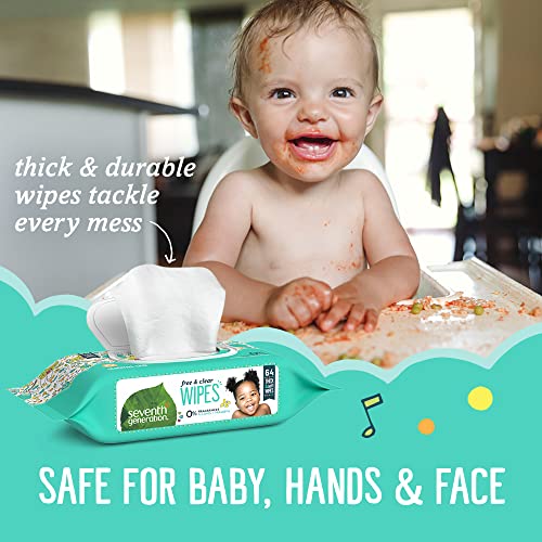 Seventh Generation Baby Wipes Sensitive Protection with Snap Seal Diaper Wipes 768 Count