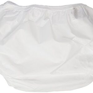 Dappi Waterproof 100% Nylon Diaper Pants, White, Small (2 Count)