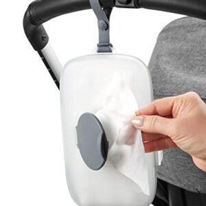 Skip Hop On-The-Go Wipes Dispenser, Grab & Go, Grey