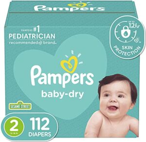pampers baby dry diapers size 2 112 count