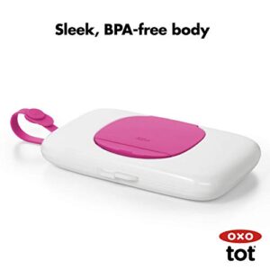 OXO Tot On-the-Go Wipes Dispenser, Pink