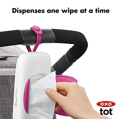 OXO Tot On-the-Go Wipes Dispenser, Pink