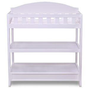 delta children infant changing table with pad, white