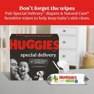 Hypoallergenic Baby Diapers Size 1 (8-14 lbs), Huggies Special Delivery Newborn Diapers, Fragrance Free, Safe for Sensitive Skin, 198 Ct