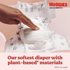 Hypoallergenic Baby Diapers Size 1 (8-14 lbs), Huggies Special Delivery Newborn Diapers, Fragrance Free, Safe for Sensitive Skin, 198 Ct
