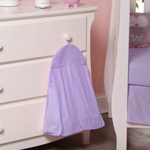 Light Purple Hanging Baby Diaper Caddy Organizer for Changing Station; Baby Nursery Décor for Girls; Diaper Stacker with Hook for Easy Reach - Safe Diaper Changes; Portable, Washable and Foldable