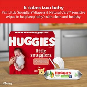 Baby Wipes, Huggies Natural Care Sensitive Baby Diaper Wipes, Unscented, Hypoallergenic, 12 Flip-Top Packs (768 Wipes Total)