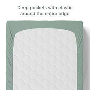 Natemia Changing Pad Cover - 100% Organic Cotton - 16X32 - Perfect for Cradle and Bassinet - Silky Soft and Hypoallergenic - Great Baby Shower - Registry Gift