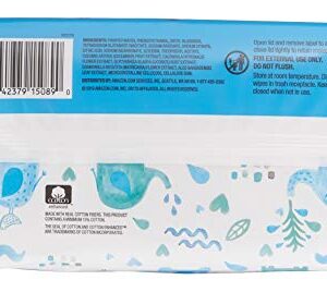 Amazon Brand - Mama Bear 99% Water Baby Wipes, Hypoallergenic, Fragrance Free,72 Count (Pack of 6)