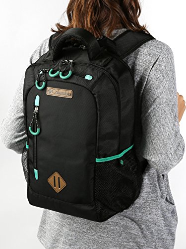 Columbia Carson Pass Backpack Diaper Bag - Black Large Diaper Bag with Multiple Organizer Pockets and Thermal Bottle Pocket with Therma-Flect Radiant Barrier