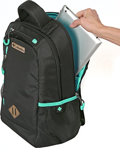 Columbia Carson Pass Backpack Diaper Bag - Black Large Diaper Bag with Multiple Organizer Pockets and Thermal Bottle Pocket with Therma-Flect Radiant Barrier