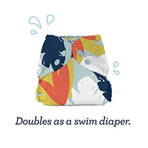 Esembly Cloth Diaper Outer, Waterproof Cloth Diaper Cover, Swim Diaper, Leak-Proof and Breathable Layer Over Prefolds, Flats or Fitteds, Reusable Diaper with Snap Closure, Size 2 (18-35lbs), Confetti