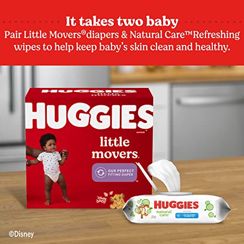 Baby Wipes, Huggies Natural Care Refreshing Baby Diaper Wipes, Hypoallergenic, Scented, 10 Flip-Top Packs (560 Wipes Total)