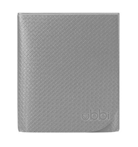 ubbi changing mat, soft and comfortable, easy to clean and carry on the go, yoga-mat feel, gray