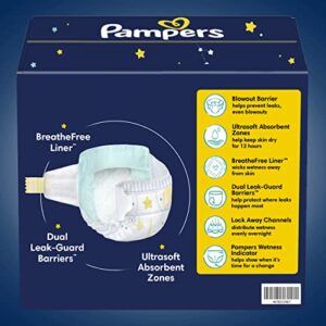 Diapers Size 4, 104 Count - Pampers Swaddlers Overnights Disposable Baby Diapers, Enormous Pack (Packaging & Prints May Vary)