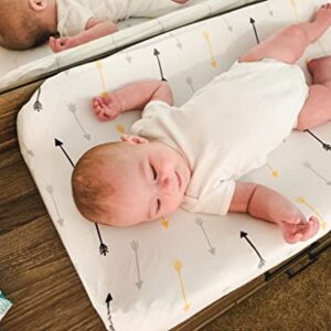 Changing Pad Cover – Baby Changing Pad Covers 4 Pack – Boy or Girl Changing Pad Cover – Pure Jersey Machine Washable Black and White Changing Table Cover – Diaper Changing Pad Cover Sheets
