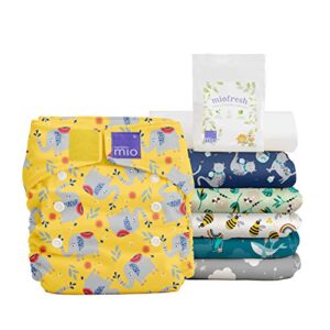 bambino mio, miosolo cloth diaper set, favorites 6 count (pack of 1)