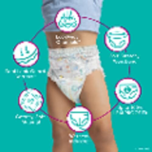 Diapers Size 5, 128 Count - Pampers Pull On Cruisers 360° Fit Disposable Baby Diapers with Stretchy Waistband, (Packaging & Prints May Vary)