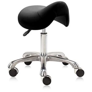 dr.lomilomi pneumatic swivel rolling stool 506 for hygienic clinic spa massage home and office