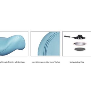 Grace&Grace Professional Saddle Stool Series Hydraulic Swivel Comfortable Ergonomic with Heavy Duty Metal Base for Clinic Dentist Spa Massage Salons Studio