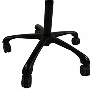 Master Massage Berkeley Ergonomic Split Seat Style Backrest Saddle Stool with Two Tilting Option in Black with Black Aluminum Base,Split Style Backrest