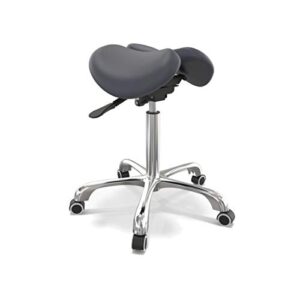 master massage berkeley ergonomic split style saddle stool in royal blue