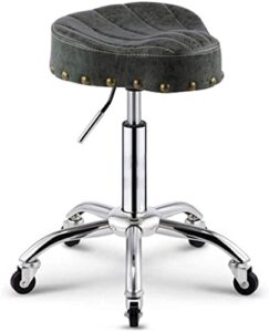 gcxgz rolling swivel stool bar stool, saddle chair, coffee stool, beauty stool, home lift chair,360°rotation, 5 colors optional stool for kitchen,salon,bar,office,massage (color : a)