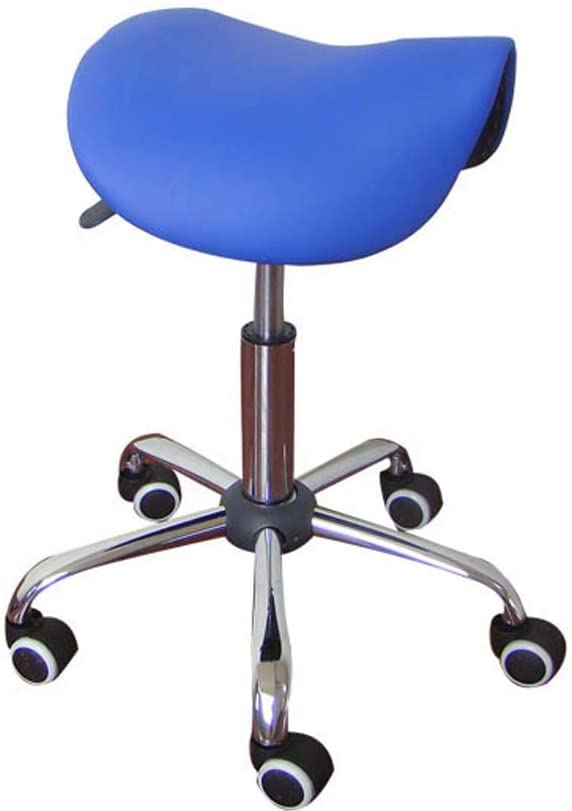 Gcxgz Rolling Swivel Stool Saddle Chair Adjustable Swivel Hydraulic Gas Lift Massage Stool for Hairdressing Manicure Tattoo Therapy Beauty Massage Spa Salon for Kitchen,Salon,Bar,Office,Massage