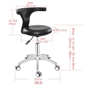 Ergonomic Home Office Desk Chair - with Lumbar Support Rolling Chair，Swivel Salon Chair ，Adjustable Dentist Chair Medical Stool for Drafting,Computer,Hospital,Clinic,Dentalhygienis,Home