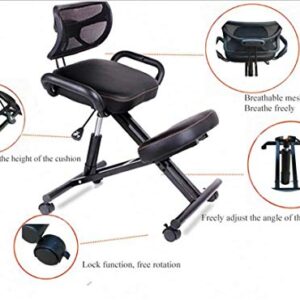 Kneeling Chairs Posture Helps Prevent Coccyx Pain Ergonomic with Handle Cushions Designed Posture with an Angled Office Seat Helps Prevent Coccyx Pain