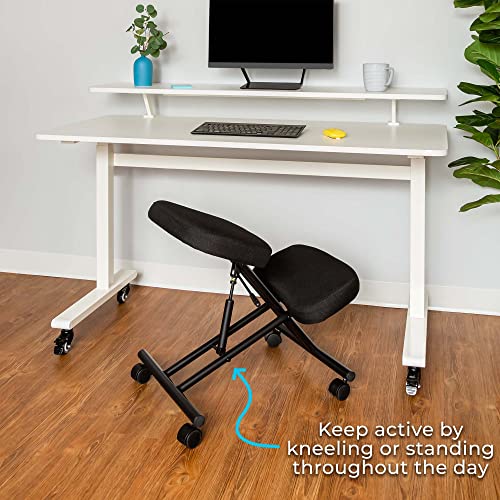 ProErgo Pneumatic Ergonomic Kneeling Chair | Fully Adjustable Mobile Office Seating | Improve Posture to Relieve Neck & Back Pain | Easy Assembly | Use in Home, Office & Classroom