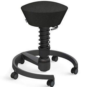 aeris Swopper Air New Edition Ergonomic Stool with castors - Dynamic Office Chair for a Healthy Back - Office Stool and seat Trainer - 17.7-23.2" Spring strut Type Standard