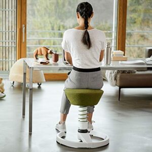 aeris Swopper Air New Edition Ergonomic Stool with castors - Dynamic Office Chair for a Healthy Back - Office Stool and seat Trainer - 17.7-23.2" Spring strut Type Standard