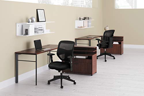 HON Prominent High Back Work Mesh Computer Chair for Office Desk, (HVL531), Swivel-Tilt, Black Fabric