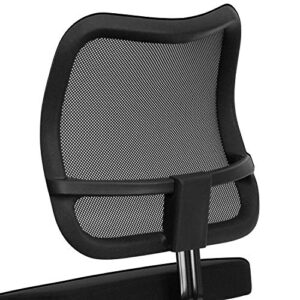 Flash Furniture Mobile Ergonomic Kneeling Office Chair with Black Mesh Back