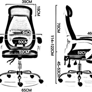 XZGDEN Lightweight Desk Chairs Swivel Chair,Computer Chair Household Lift Chair Ergonomic Swivel Chair Reclining Office Chair Kneeling Chair