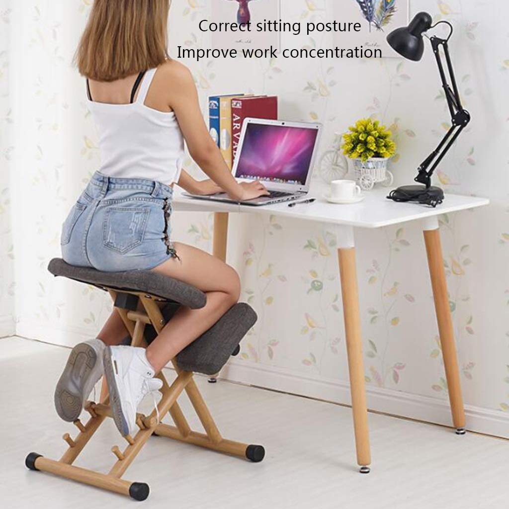 SHIJIANX Kneeling Chair Home Office Chairs Adjustable Orthopedic Chair Anti-humped Student Chair Children's Posture Correction Chair Adult Computer Chair Home Strong Load-Bearing